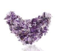 HERCHR Pierre d'agate Violet, Pierres de Quartz Améthyste Gravier Pierres Précieuses Quartz en Cristal Naturel pour Remplisseur de Vase Fond de Piscine Mis en Pot Décoration, 100g