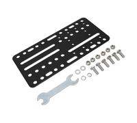 HERCHR Plaque de support de montage pour chaise de bureau pour levier de vitesse de course, jeu de course SIM, plaque de support universelle, adaptateurs à trous multiples pour frein à
