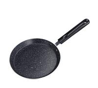 HERCHR Poêle à crêpes antiadhésive de 7 pouces, poêle à frire plate pour crêpes, omelette, Tortilla, poêle à Induction pour petit déjeuner (black)