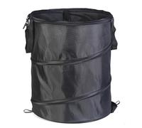 HERCHR Poubelle de Camping, 13,4x15,7 Pouces en Tissu Oxford Sac déchet Pliable Sac Pop-up Poubelle Peut Recycler la Poubelle pour Le Balcon Jardin RV (Noir)