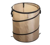 HERCHR Poubelle de Camping, 13,4x15,7 Pouces en Tissu Oxford Sac déchet Pliable Sac Pop-up Poubelle Peut Recycler la Poubelle pour Le Balcon Jardin RV (Café)