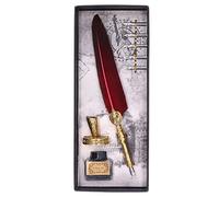 HERCHR Quill Pen, Fluent Pen Vintage Calligraphy Writing Exquisite Workmanship Quill for Signing Invitations (C)