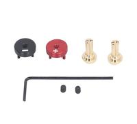 HERCHR RC Battery Tile-Pink Prigs Grips Set, Aluminium Banana Plug Connecteurs 2PCS Bananaplug Connecteurs Grips Mont pour 1/10 Off Road Road Truck RC Crawler Cars ACCESSOING Pire (4 mm)