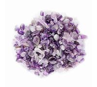 HERCHR Roches de Cristal d'aquarium, 100 g/3,5 oz, éclats de Pierre concassée, Quartz Naturel, Gravier, Pierres précieuses pour Aquariums, Vase, décoration de Paysage (Violette)