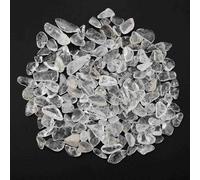 HERCHR Roches de Cristal d'aquarium, 100 g/3,5 oz, éclats de Pierre concassée, Quartz Naturel, Gravier, Pierres précieuses pour Aquariums, Vase, décoration de Paysage (Blanche)
