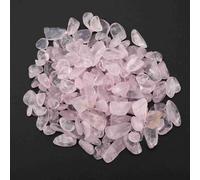 HERCHR Roches de Cristal d'aquarium, 100 g/3,5 oz, éclats de Pierre concassée, Quartz Naturel, Gravier, Pierres précieuses pour Aquariums, Vase, décoration de Paysage (Rose)