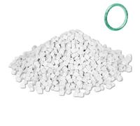 HERCHR Rock Tumbler Ceramic Filler,Rock Tumbler Grit, National Geographic Rocks Tumbling Media,granulés de céramique pour Une Utilisation dans Un gobelet Vibrant ou des gobelets 4 mm 500g