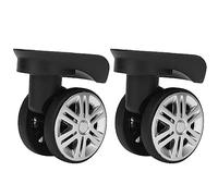 HERCHR Roues De Valise, Roulette De Roue à Double Rangée, Roues De Valise De Voyage Muettes PP Pet, Boîtier De Chariot Universel Muet, Pièces De Roue De Bagage pour Valise