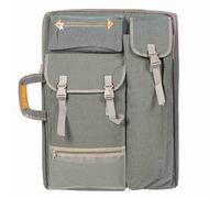 HERCHR Sac pour Planche à Dessin 4K, 66 x 50 cm/25,98 x 19,69 Pouces, Toile imperméable pour Croquis, Portefeuille d'art, fourre-Tout Multifonction pour Fournitures d'artiste en Plein (Gris fumé)