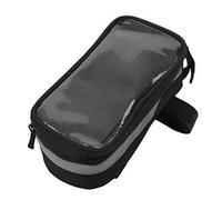 HERCHR Sacoche De Cadre Avant pour Téléphone De Vélo, étanche Haute Sensibilité en TPU à écran Tactile, Sac De Tube Supérieur De Vélo, Pochette De Vélo pour Téléphone De Moins 6,5 Pouces (Noir)