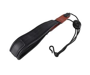HERCHR Saxophone Neck Strap, Adjustable Clarinet Neck Strap Soft PU Leather Strap Padded for Alto and Tenor Saxophone