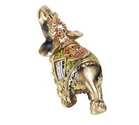 HERCHR Statue d'éléphant Chanceux Feng Shui, Figurines d'éléphant en résine décorative Statues d'animaux Sculpture d'éléphant Richesse Figurine chanceuse