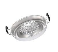 HERCHR Stovetop Indoor Corée BBQ Pan de Grill antiadhésif, Thai coréen BBQ Smoke Steak Grill Charcoal Pore Pork Hot Pot Aluminium pour la Famille Gathering Outdoor Picniques (Grande Taille 50 x 50in)