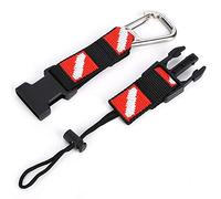 HERCHR Support d'équipement de plongée, 21 x 2,5 cm/8,3 x 0,98 po, Support Universel pour Gilet stabilisateur, Masque, Palmes, avec Cordon de sécurité et Clip pour la plongée sous-Marine