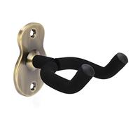 HERCHR Support mural pour guitare, lot de 2 cintres pour guitare, support mural en forme de U, crochet universel pour guitare électrique acoustique, ukulélé, violon, studio (Gold)