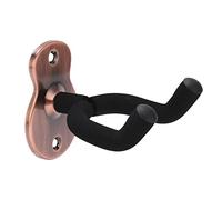 HERCHR Support mural pour guitare, lot de 2 cintres pour guitare, support mural en forme de U, crochet universel pour guitare électrique acoustique, ukulélé, violon, studio (Pink Gold)