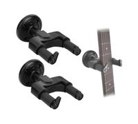 HERCHR Support mural pour guitare, lot de 2 cintres pour guitares simples, basses, crochets de montage mural en ABS avec vis pour basse, mandoline, banjo, violon