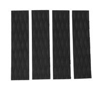 HERCHR Tampons de Traction de la Planche de Surf, 4pcs 31x8cm / 12,3x3.1 Pouces Anti-Glissade EVA Surf de Surf Traction de Pont de Gamme de terrasse pour skimboards Kayak shortboards (Noir)