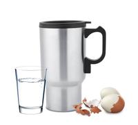 HERCHR Tasse de chauffage d'acier inoxydable, tasse de voyage d'acier inoxydable de 12V 450mL voiture électrique chauffant la tasse de lait de café Bouteille d'eau chaude