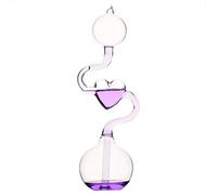 HERCHR Thermomètre Jouet, Unique en Forme d'anneau en Verre torsadé Jouet Main chaudière décoration de la Maison Ornement décoration de la Maison Cadeau