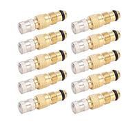 HERCHR Tractor Air Liquid Valve, 10PCS TR218a TR618a Tire Brass Valve Stem Remplacement with CH3 Core Housings