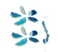 HERCHR Tranches de Table lumineuse en Agate, tranches d'agate polies de 1.2 à 2 pouces, pendentifs irréguliers, pierre en vrac pour la fabrication de bijoux à bricoler soi-même,