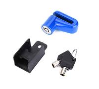 HERCHR Verrouillage de vélo, 3 Couleurs Anti-vol Motorbike Combinaison Bikelock Disc Freins Anti-vol Bercures avec Cadre en Plastique et clés pour Le vélo de Route de Montagne (Bleu)