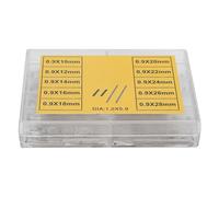 HERCHR Watch Tube Link Pin, 10 Types Steel Watchband Tubes Pins Watch Repairing Tool Replacement Accessory