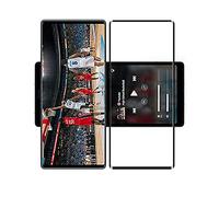 HERCN 3D Protection Écran Compatible avec LG Wing/LG Wing 5G 6.8",Ultra Mince 3D incurvé 9H Trempé Écran en Verre de Protection pour LG Wing/LG Wing 5G Smartphone (Noir & 2 Pack)