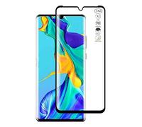 HERCN Huawei P30 6.1" 3D Protection Écran,Ultra Mince 3D incurvé 9H Trempé Écran en Verre de Protection pour Huawei P30 Smartphone (Noir & 1 Pack)