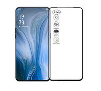 HERCN Oppo Reno 10x Zoom 6.6" Protection Écran,Ultra Mince Full Coverage Colle Adhésive Complète Dureté 9H Trempé Écran en Verre de Protection pour Oppo Reno 10x Zoom Smartphone (Noir-1 Pack)