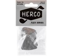 Jim Dunlop Herco Flex Lot de 12 médiators en nylon Taille M 75 Heavy Silver