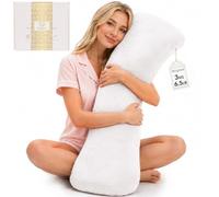 HerComfort Pillows Coussin Lesté pour Adultes 3 KG | 104 * 30 CM | Mieux Dormir & Se Sentir Calme | Oreiller de Corps Lesté | Toutes Saisons | Coussin Câlin pour Adultes | Aide au Focus