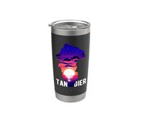 Hercule Cave Tangier City Coucher de soleil au Maroc Gobelet isotherme en acier inoxydable double paroi