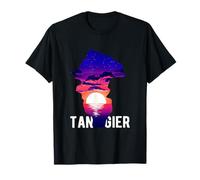 Hercule Cave Tangier City Coucher de Soleil au Maroc T-Shirt