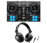 Hercules DJControl Inpulse 200 MK3 Contrôleur DJ avec casque supra-auriculaire Hercules HDP DJ45 - Ensemble DJ débutant - Comprend Serato DJ Lite & DJUCED - Kit DJ 2 canaux USB pour débutants