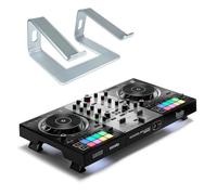 Hercules DJControl Inpulse 500 Contrôleur USB DJ 2 decks Silver Edition avec support pour ordinateur portable Keepdrum