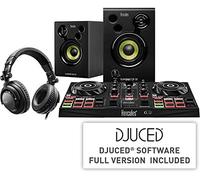 HERCULES DJLEARNING KIT pour apprendre a mixer et devenir DJ Controleur DJ 2 platines+ Enceintes actives 2x15wRMS+ Casque DJ