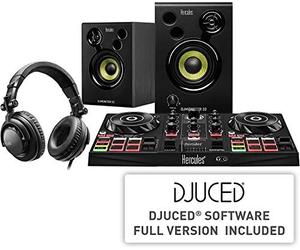 Hercules DJLearning Kit - Kit DJ tout en un - 2-deck DJControl Inpulse 200 Controller DJ USB HDP DJ45 Casque DJMonitor 32 enceinte de monitoring