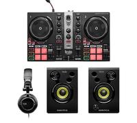Hercules DJLearning Kit MK2 - Ensemble DJ complet avec DJControl Inpulse 200 MK2, DJMonitor 32 moniteurs de studio et casque HDP DJ45