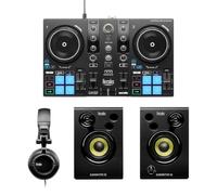 Hercules DJLearning Kit MK3 - Kit DJ Complet avec Casque & Enceintes | Inclus contrôleur DJ, casque, enceintes et Serato DJ Lite. Compatible streaming Apple Music et Spotify sur PC/Mac