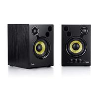 Hercules DJMonitor 42 - 2 enceintes de monitoring actives de 20 watts RMS | Moniteurs actifs 2 voies, woofers 4 po, 2x20W RMS, double évent basses, tweeters décalés, volume en façade