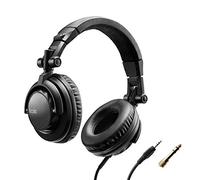 Hercules HDP DJ45 - Casque DJ pro circum-aural 40 mm | Casque circum-aural, transducteurs 40 mm, isolation acoustique, oreillettes pivot. 1 oreille, câble spiralé