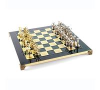 Hercules Jeu d'échecs en laiton et nickel Vert