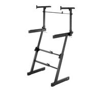 Hercules Stands KS410B Support pour 2 Claviers Noir