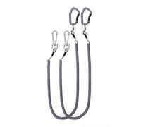 HERCULES Lanières de pêche M4 très résistantes (lot de 2, gris, 45 cm plus)