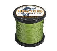 HERCULES Ligne de Pêche Tressé 12 Brins, 100-2000m 109-2196 Yards Fil de Peche Tresse, 10lbs-420lbs Tresse de Peche Test pour Eau Douce Salée - Armée Verte, 120lbs, 500m