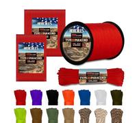 HERCULES Paracorde de Type III 550, Corde de Parachute Rouge impérial de 75,2 m pour Corde de Camping, Corde de Survie