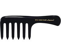 Hercules Sägemann 5610 Peigne de coiffage professionnel Magic Star Mini 6 dents en caoutchouc naturel Peigne à cheveux très grossier 6,5" Peigne afro