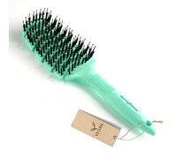 HERCULES SÄGEMANN - Flexy Shape Brush (large) | Brosse à cheveux pour démêler en douceur | Brosse à cheveux avec poignée ergonomique, avec poils végétaliens et broches en nylon pour des cheveux sains